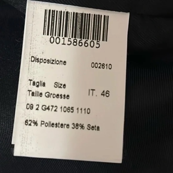 Piazza Sempione Black and Gray Patterned Blazer sz 10 - Picture 4 of 10